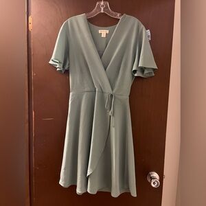 Green women’s dress